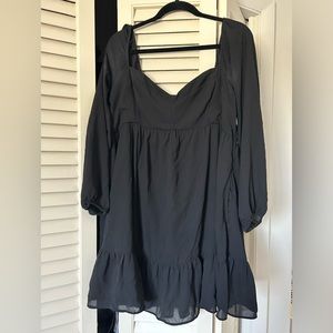 Abercrombie Flowy Black Dress